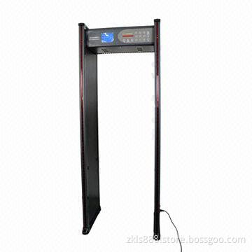 Waterproof Walk-through Metal Detectors with 6 Zones and 5.7-inch LCD, Infrared Remote Controller